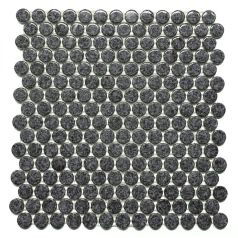 Pukka Tile Drop 02Glossy Penny Round Porselen Mozaik - Drop-02Glossy-Penny-Round - Porselen Mozaik