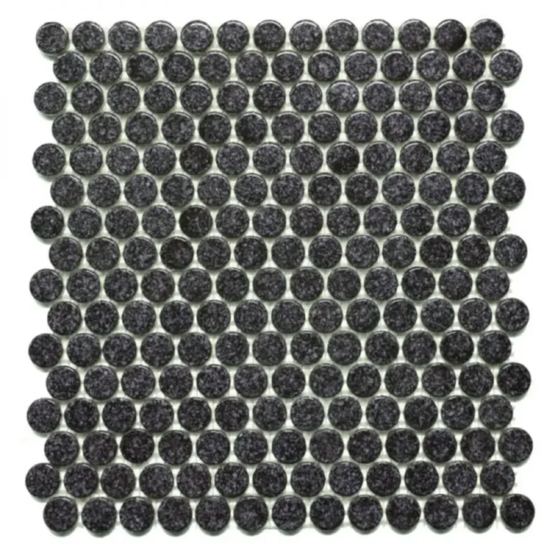 Pukka Tile Drop 03Glossy Penny Round Porselen Mozaik - Drop-03Glossy-Penny-Round - Porselen Mozaik