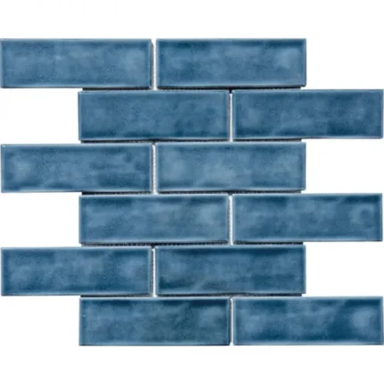Pukka Tile Duman Mavisi 2x6 Brick Porselen Mozaik
