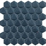 Pukka Tile Duman Mavisi 3D Hexagon Porselen Mozaik - Duman-Mavisi-3D-Hexagon - Porselen Mozaik