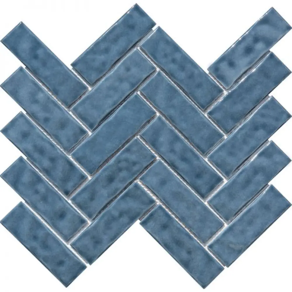 Pukka Tile Duman Mavisi Herringbone Porselen Mozaik Pukka Tile Duman Mavisi Herringbone Porselen Mozaik