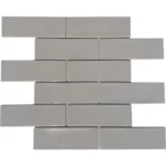 Pukka Tile Gri 2x6 Brick Porselen Mozaik