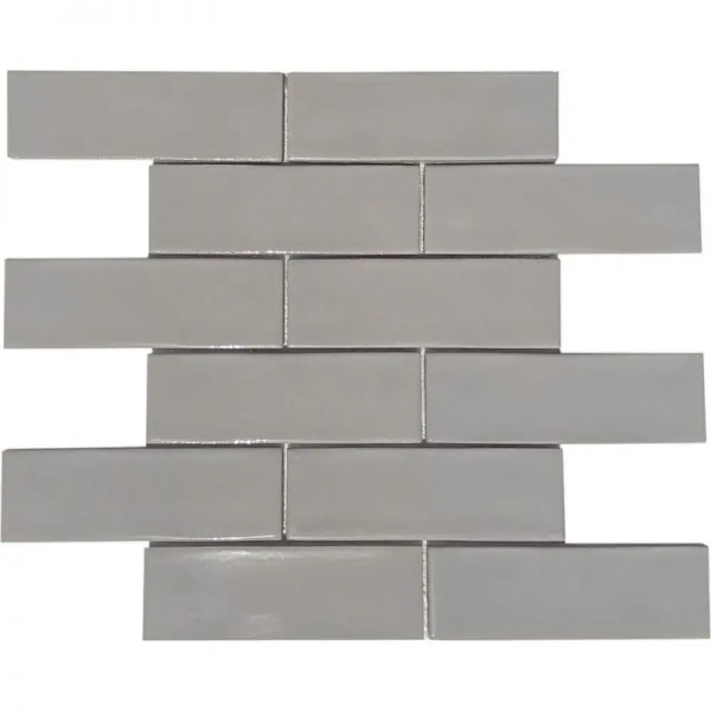 Pukka Tile Gri 2x6 Brick Porselen Mozaik Pukka Tile Gri 2x6 Brick Porselen Mozaik