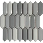 Pukka Tile Gri Blend Small Picket Porselen Mozaik