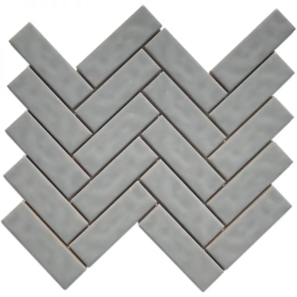 Pukka Tile Gri Herringbone Porselen Mozaik Pukka Tile Gri Herringbone Porselen Mozaik
