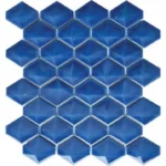 Pukka Tile Indigo Mavi Solid Signature Porselen Mozaik - Indigo-Mavi-Solid-Signature - Porselen Mozaik