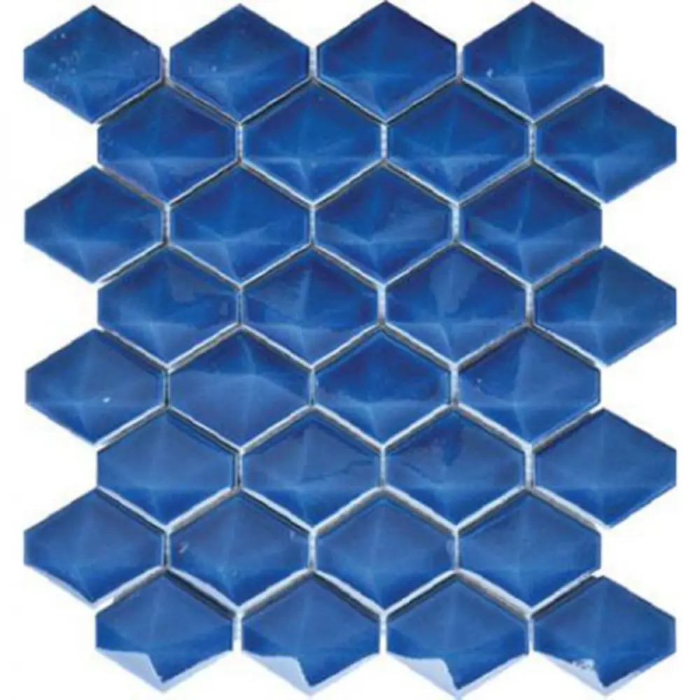 Pukka Tile Indigo Mavi Solid Signature Porselen Mozaik Pukka Tile Indigo Mavi Solid Signature Porselen Mozaik
