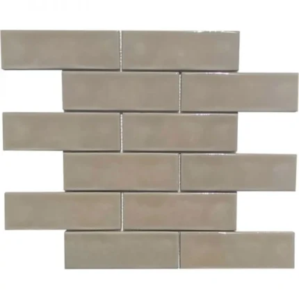 Pukka Tile Kahve Rengi 2x6 Brick Porselen Mozaik