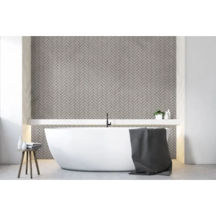 Pukka Tile Kahve Rengi Herringbone Porselen Mozaik - Kahve-Rengi-Herringbone - Porselen Mozaik - 1