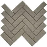 Pukka Tile Kahve Rengi Herringbone Porselen Mozaik
