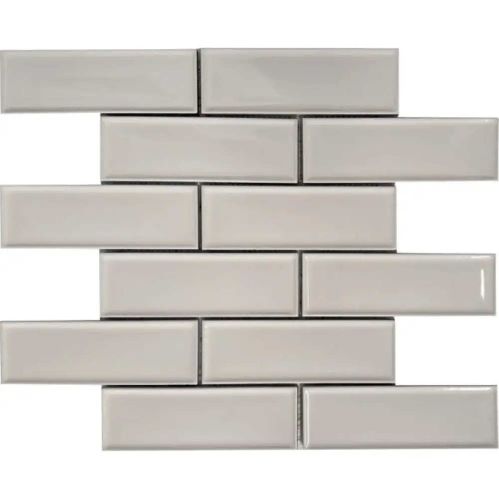 Pukka Tile Kırık Beyaz 2x6 Bevelled Brick Porselen Mozaik Pukka Tile Kırık Beyaz 2x6 Bevelled Brick Porselen Mozaik