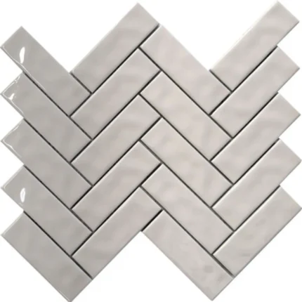Pukka Tile Kırık Beyaz Herringbone Porselen Mozaik - Kırık-Beyaz-Herringbone - Porselen Mozaik