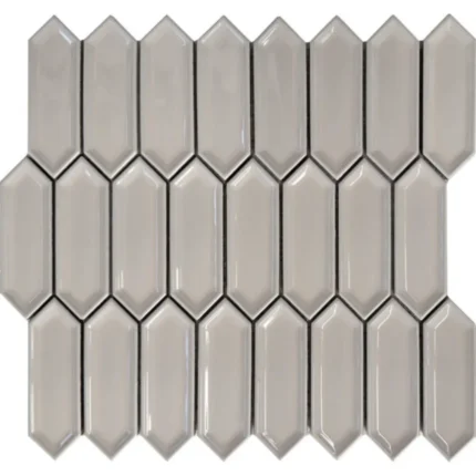 Pukka Tile Kırık Beyaz Small Picket Porselen Mozaik