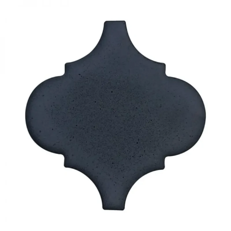 Pukka Tile Metalik Siyah Arabesque Porselen Mozaik