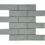 Pukka Tile Mint Yeşili 2x6 Dalgalı Brick Porselen Mozaik - Mint-Yeşili-2x6-Dalgalı-Brick - Porselen Mozaik