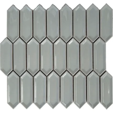 Pukka Tile Mint Yeşili Small Picket Porselen Mozaik