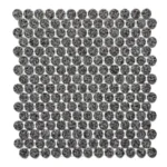 Pukka Tile Snowy 04Glossy Penny Round Porselen Mozaik - Snowy-04Glossy-Penny-Round - Porselen Mozaik