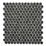 Pukka Tile Snowy 06Glossy Penny Round Porselen Mozaik - Snowy-06Glossy-Penny-Round - Porselen Mozaik