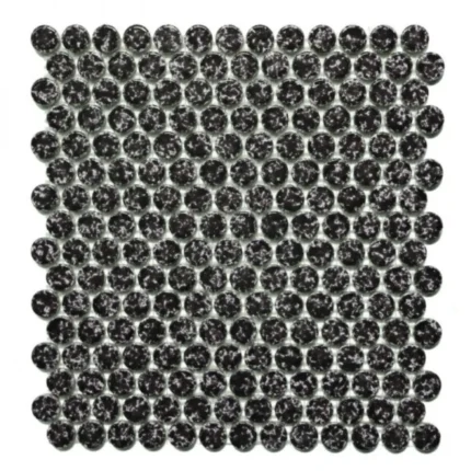 Pukka Tile Snowy 06Glossy Penny Round Porselen Mozaik - Snowy-06Glossy-Penny-Round - Porselen Mozaik