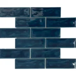 Pukka Tile Turkuaz 2x6 Dalgalı Brick Porselen Mozaik