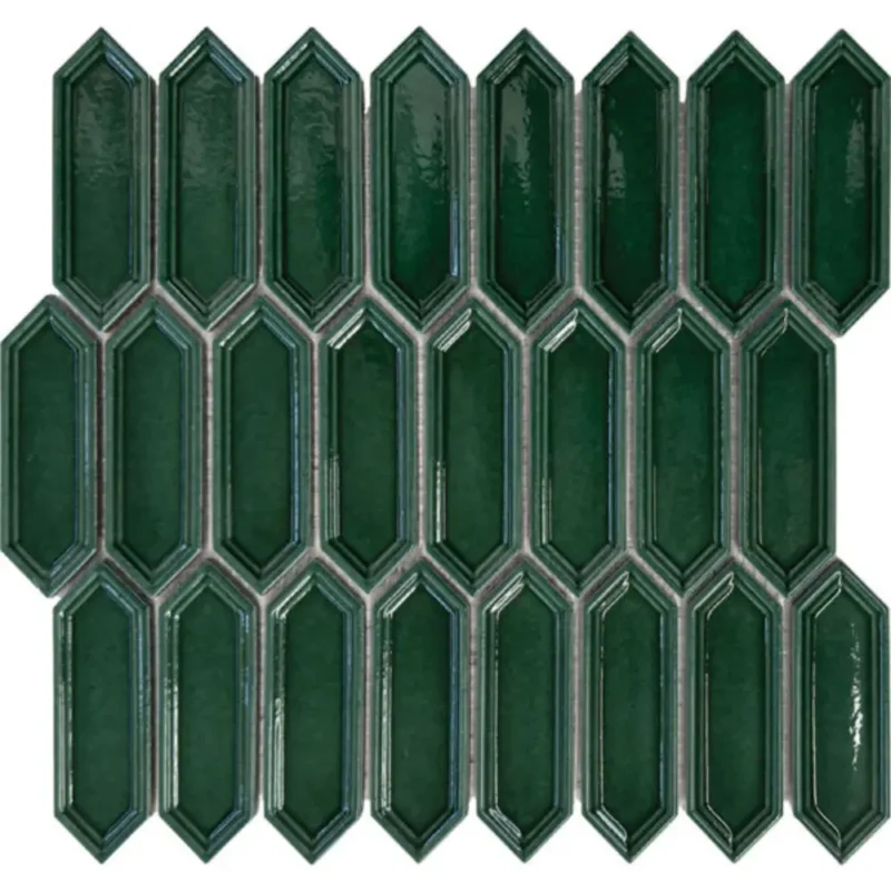 Pukka Tile Zümrüt Small Picket Porselen Mozaik - Zümrüt-Small-Picket - Porselen Mozaik