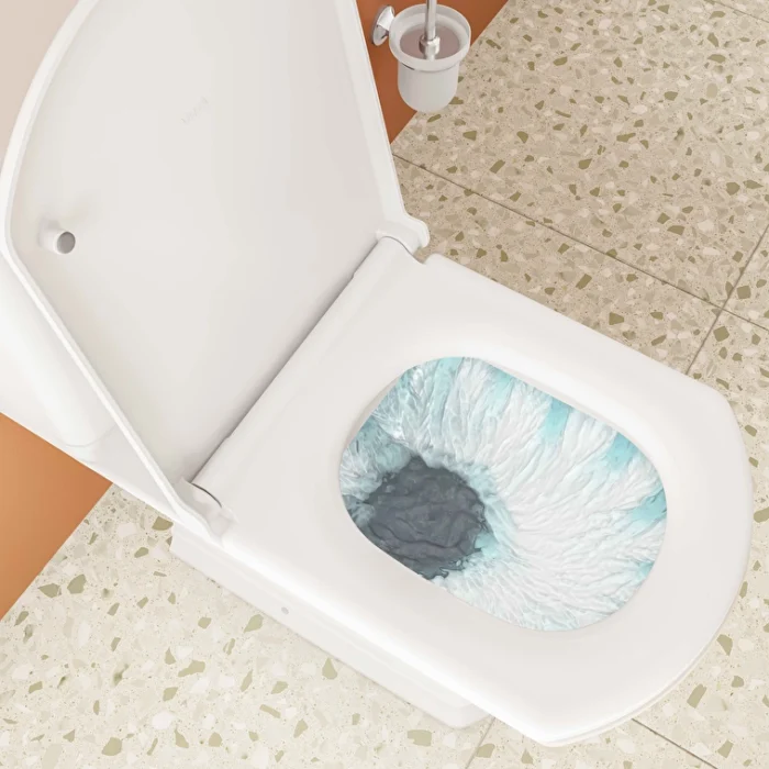 Vitra Valarte Takım Klozet Arkası Açık, 70 cm Taharet Borulu, Beyaz - 4160B403-0088 - Takım Klozet - 1