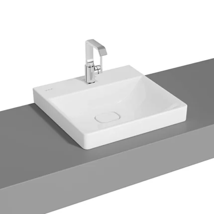 Vitra Metropole Çanak Lavabo 50x47 cm Tek Armatür Delikli, Su Taşma Deliksiz, Beyaz - 7525B003-0937 - Çanak Lavabo