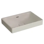 Vitra Metropole Çanak Lavabo Dikdörtgen, 60x40 cm Armatür Deliksiz, Su Taşma Delikli, Taupe