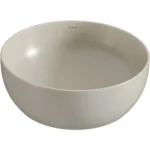 Vitra Outline Recycled Çanak Lavabo Yuvarlak, 41x41 cm Armatür Deliksiz, Su Taşma Deliksiz, Mat Bej - 7992B066-0016 - Çanak Lavabo