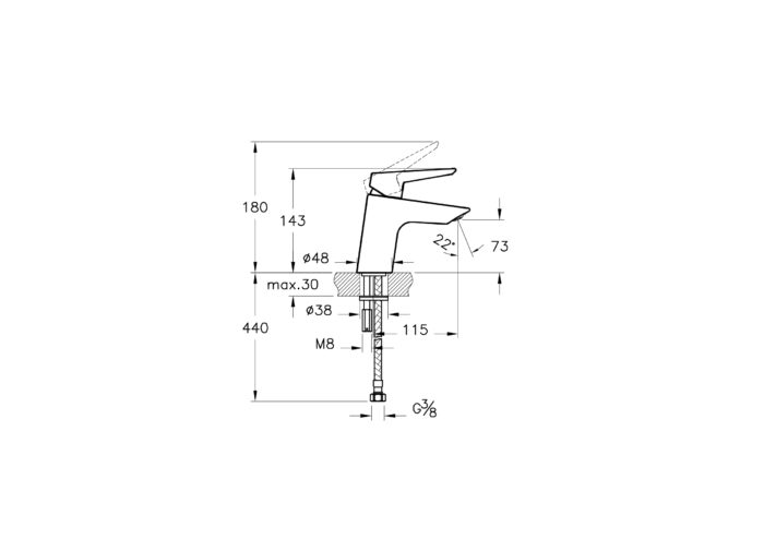 Vitra Solid S Lavabo Bataryası - Görsel 4
