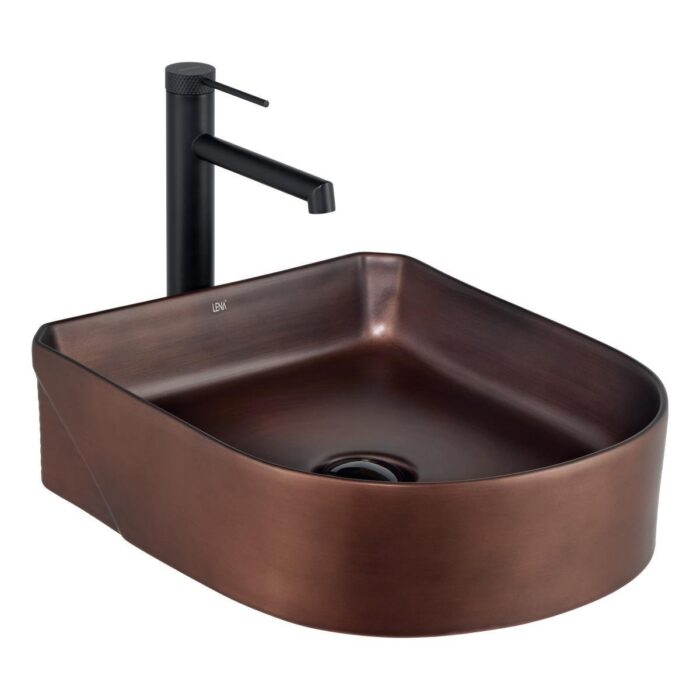 eh 5110c tezgah ustu lavabo mat bronz 9d 32c