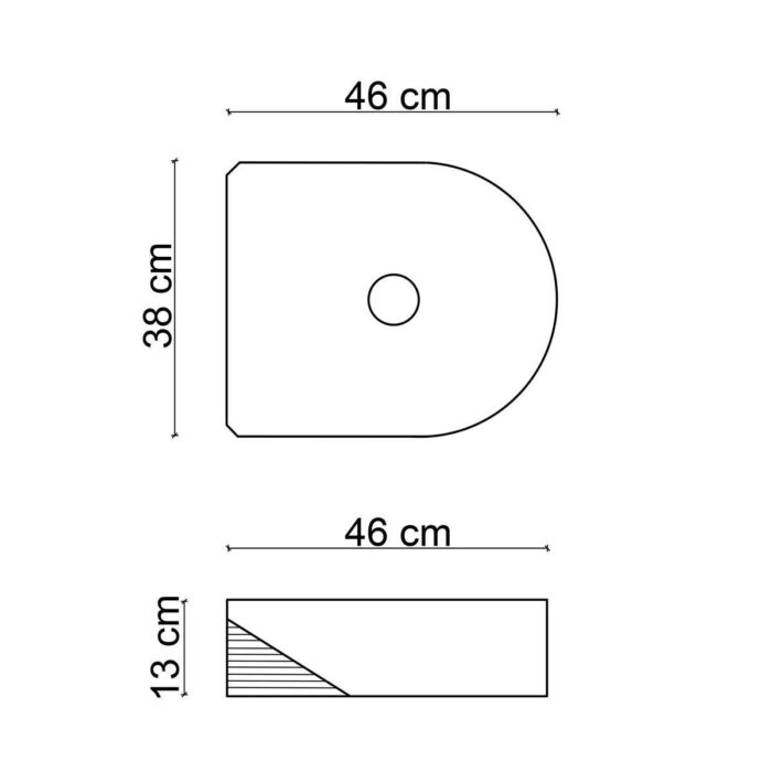 eh 5110ms tezgah ustu lavabo mat siyah 4a 854