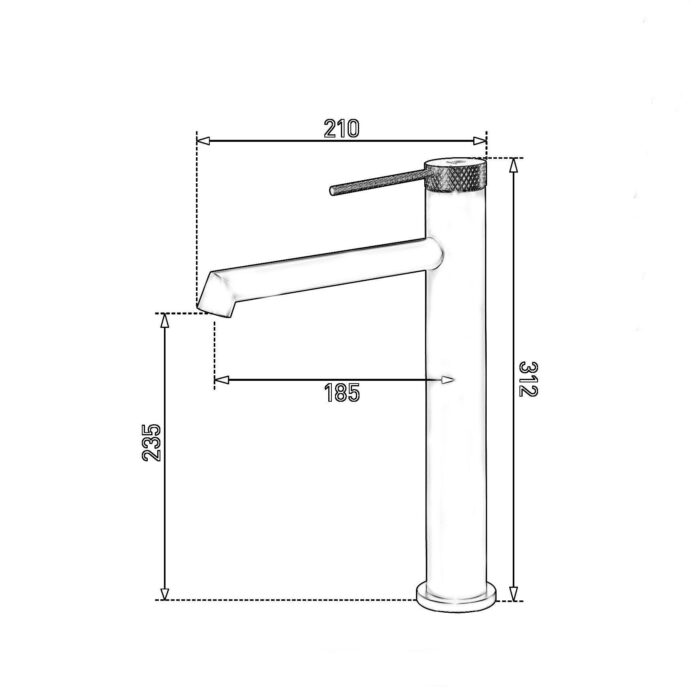 fj 1025 yuksek lavabo bataryasi mat si 6 4ec0 1