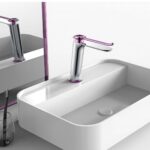 Fontana FA-5011P Krom & Mor Lavabo Bataryası - FA-5011P - Lavabo Bataryası - 1
