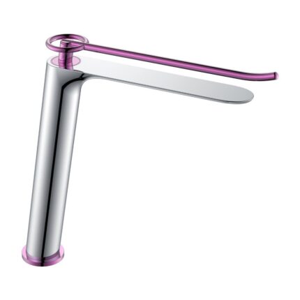 Fontana FA-5021P Krom & Mor Yüksek Lavabo Bataryası - FA-5021P - Yüksek Lavabo Bataryası