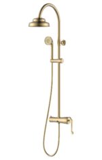 Fontana FA-6052 Fırçalanmış Altın Duş Ünitesi - FA-6052 - Duş Setleri, Yağmur Duş Sistemleri