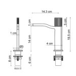 Fontana FA-7012 Mat Altın Lavabo Bataryası - FA-7012 - Lavabo Bataryası - 1
