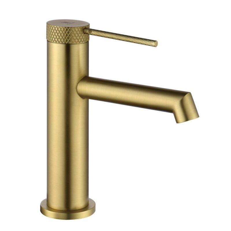 Fontana FJ-1012 Fırçalanmış Altın Lavabo Bataryası - FJ-1012F - Lavabo Bataryaları