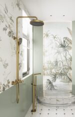 Fontana FJ-1052 Mat Fırçalanmış Altın Duş Ünitesi - FJ-1052 - Duş Setleri, Yağmur Duş Sistemleri - 1