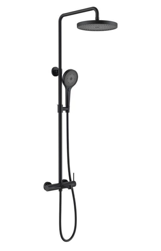 Fontana FJ-1055 Mat Siyah Duş Ünitesi - FJ-1055M - Duş Setleri, Yağmur Duş Sistemleri