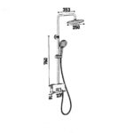 Fontana FJ-3151 Krom Duş Ünitesi - FJ-3151 - Duş Setleri, Yağmur Duş Sistemleri - 1