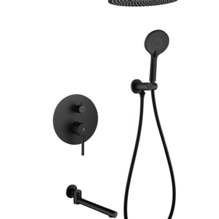 Fontana FJ-4155 Mat Siyah Ankastre Duş Seti