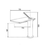 Fontana FJ-5012 Lavabo Bataryası Fırçalanmış Altın - FJ-5012 - Lavabo Bataryaları - 1