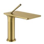 Fontana FJ-5012 Lavabo Bataryası Fırçalanmış Altın - FJ-5012 - Lavabo Bataryaları