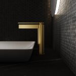 Fontana FJ-6022 Mat Fırçalanmış Altın Yüksek Lavabo Bataryası - FJ-6022 - Yüksek Lavabo Bataryası - 1