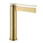 Fontana FJ-6022 Mat Fırçalanmış Altın Yüksek Lavabo Bataryası - FJ-6022 - Yüksek Lavabo Bataryası