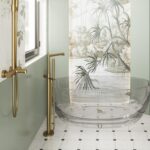 Fontana FJ-9112 Mat Altın Ayaklı Küvet Bataryası - FJ-9112 - Yerden Küvet Bataryası - 1