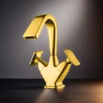 Fontana FK-1012 Altın Lavabo Bataryası - FK-1012 - Lavabo Bataryası