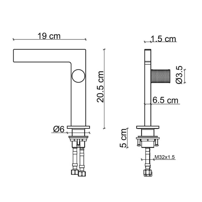 Fontana FK-2011 Krom Lavabo Bataryası