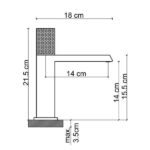 Fontana FK-9113 Parlak Rose Lavabo Bataryası - FK-9113 - Lavabo Bataryası - 1